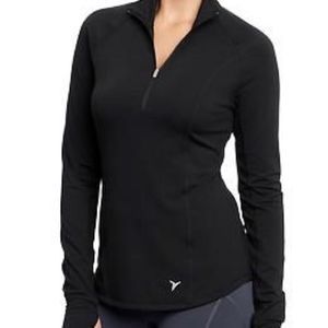 Old Navy Active Semi-Fitted 1/4 Zip Pullover Color:Black Size:XS Women’s